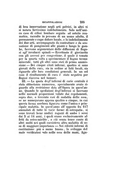 Statistica medico-chirurgica degl'infermi curati con le acque termo-minerali di Gorgitello nell'Ospizio del Pio Monte della Misericordia in Casamicciola nella state dell'anno..