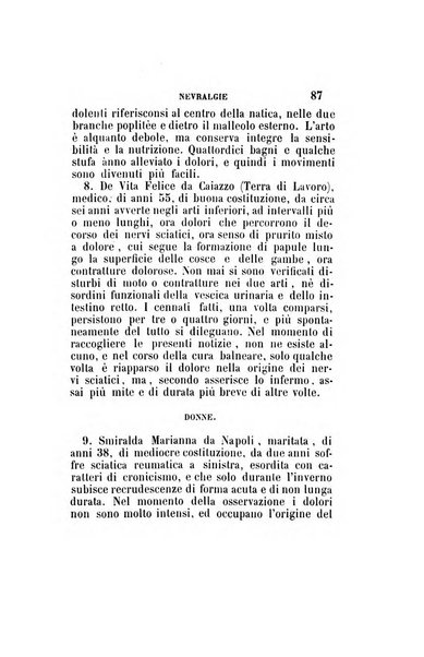 Statistica medico-chirurgica degl'infermi curati con le acque termo-minerali di Gorgitello nell'Ospizio del Pio Monte della Misericordia in Casamicciola nella state dell'anno..