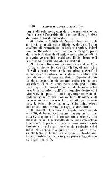 Statistica medico-chirurgica degl'infermi curati con le acque termo-minerali di Gorgitello nell'Ospizio del Pio Monte della Misericordia in Casamicciola nella state dell'anno..