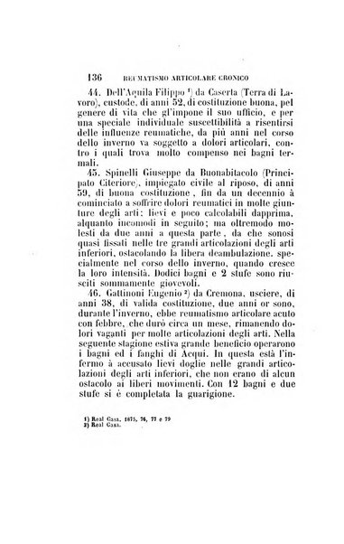 Statistica medico-chirurgica degl'infermi curati con le acque termo-minerali di Gorgitello nell'Ospizio del Pio Monte della Misericordia in Casamicciola nella state dell'anno..