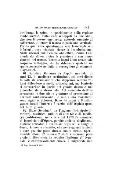 Statistica medico-chirurgica degl'infermi curati con le acque termo-minerali di Gorgitello nell'Ospizio del Pio Monte della Misericordia in Casamicciola nella state dell'anno..