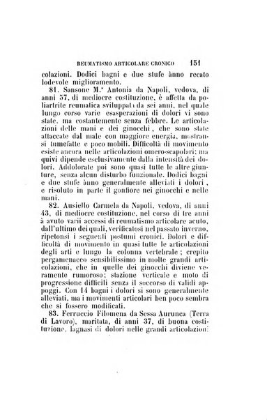 Statistica medico-chirurgica degl'infermi curati con le acque termo-minerali di Gorgitello nell'Ospizio del Pio Monte della Misericordia in Casamicciola nella state dell'anno..