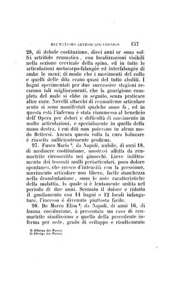 Statistica medico-chirurgica degl'infermi curati con le acque termo-minerali di Gorgitello nell'Ospizio del Pio Monte della Misericordia in Casamicciola nella state dell'anno..