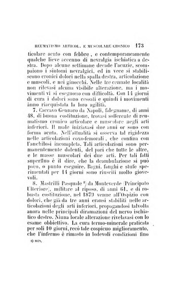 Statistica medico-chirurgica degl'infermi curati con le acque termo-minerali di Gorgitello nell'Ospizio del Pio Monte della Misericordia in Casamicciola nella state dell'anno..