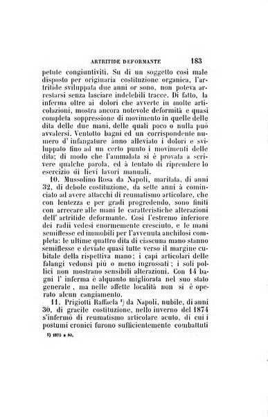 Statistica medico-chirurgica degl'infermi curati con le acque termo-minerali di Gorgitello nell'Ospizio del Pio Monte della Misericordia in Casamicciola nella state dell'anno..