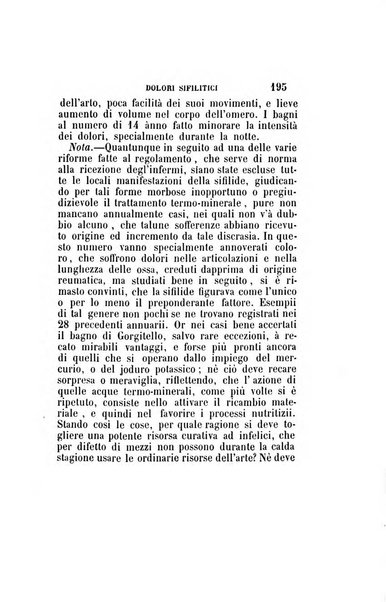 Statistica medico-chirurgica degl'infermi curati con le acque termo-minerali di Gorgitello nell'Ospizio del Pio Monte della Misericordia in Casamicciola nella state dell'anno..