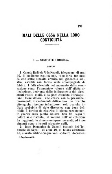 Statistica medico-chirurgica degl'infermi curati con le acque termo-minerali di Gorgitello nell'Ospizio del Pio Monte della Misericordia in Casamicciola nella state dell'anno..