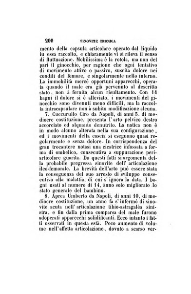 Statistica medico-chirurgica degl'infermi curati con le acque termo-minerali di Gorgitello nell'Ospizio del Pio Monte della Misericordia in Casamicciola nella state dell'anno..