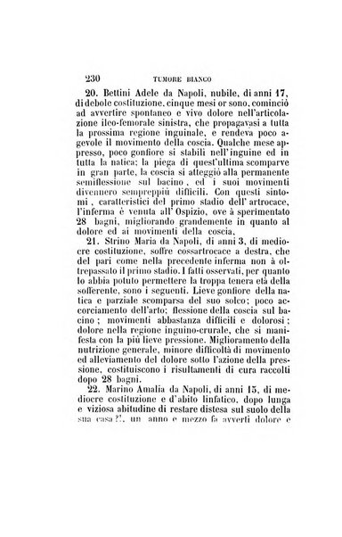 Statistica medico-chirurgica degl'infermi curati con le acque termo-minerali di Gorgitello nell'Ospizio del Pio Monte della Misericordia in Casamicciola nella state dell'anno..