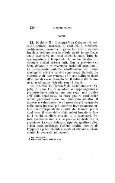 Statistica medico-chirurgica degl'infermi curati con le acque termo-minerali di Gorgitello nell'Ospizio del Pio Monte della Misericordia in Casamicciola nella state dell'anno..