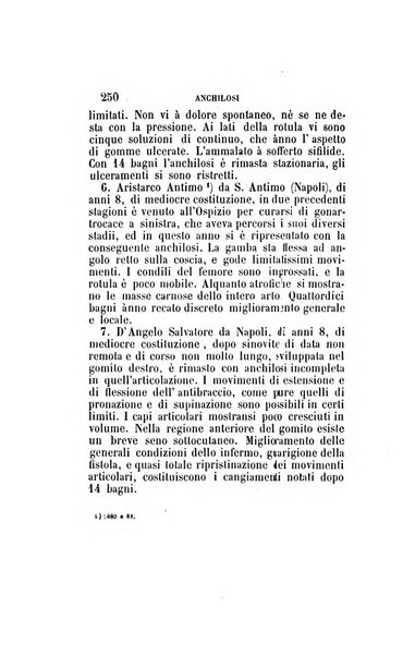 Statistica medico-chirurgica degl'infermi curati con le acque termo-minerali di Gorgitello nell'Ospizio del Pio Monte della Misericordia in Casamicciola nella state dell'anno..