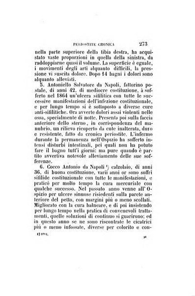 Statistica medico-chirurgica degl'infermi curati con le acque termo-minerali di Gorgitello nell'Ospizio del Pio Monte della Misericordia in Casamicciola nella state dell'anno..