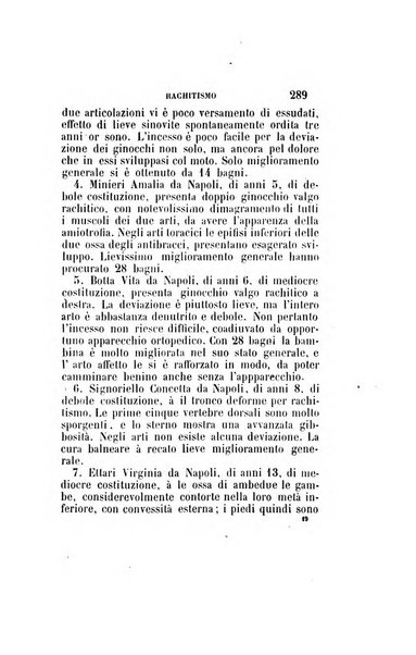 Statistica medico-chirurgica degl'infermi curati con le acque termo-minerali di Gorgitello nell'Ospizio del Pio Monte della Misericordia in Casamicciola nella state dell'anno..