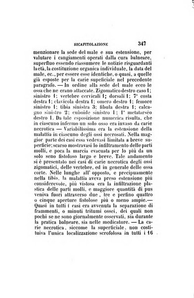 Statistica medico-chirurgica degl'infermi curati con le acque termo-minerali di Gorgitello nell'Ospizio del Pio Monte della Misericordia in Casamicciola nella state dell'anno..