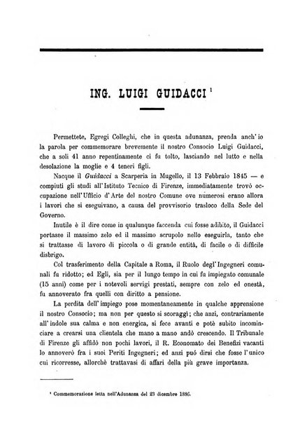 Atti del Collegio Toscano degli ingegneri ed architetti in Firenze, anni..