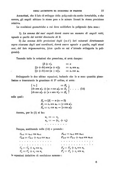 Atti del Collegio Toscano degli ingegneri ed architetti in Firenze, anni..