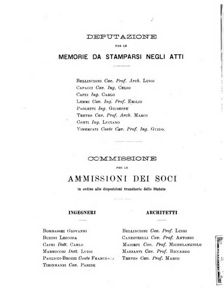 Atti del Collegio Toscano degli ingegneri ed architetti in Firenze, anni..