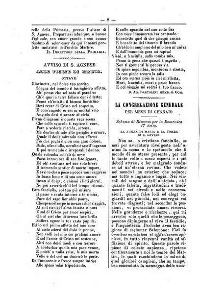 La figlia di Maria sulla tomba di S. Agnese