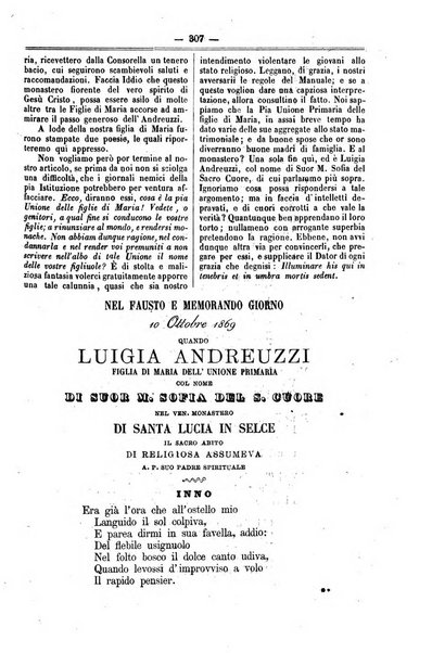 La figlia di Maria sulla tomba di S. Agnese