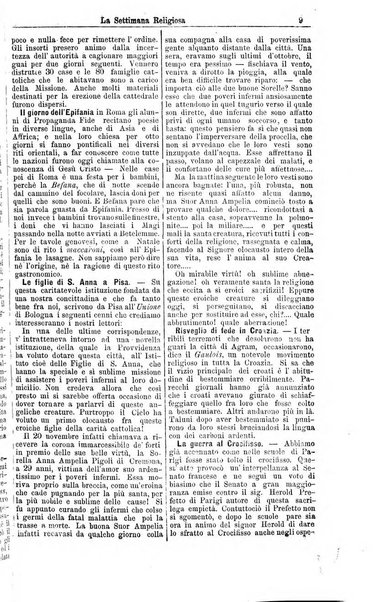 La settimana religiosa periodico religioso di Genova