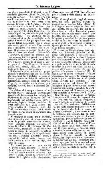 La settimana religiosa periodico religioso di Genova