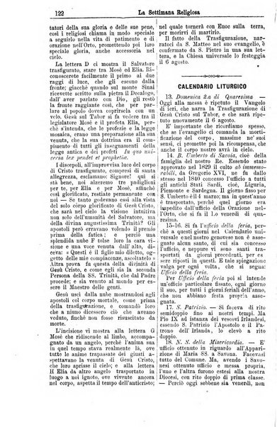 La settimana religiosa periodico religioso di Genova