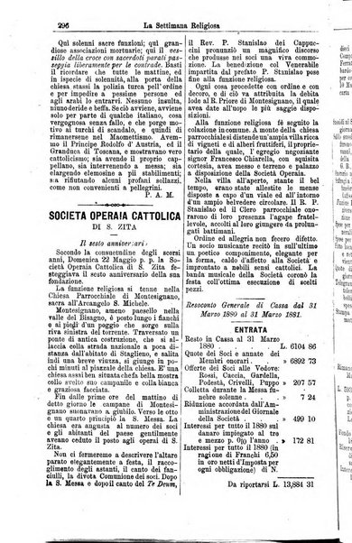 La settimana religiosa periodico religioso di Genova