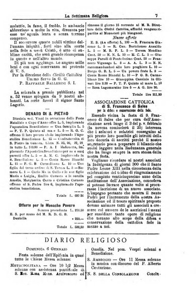 La settimana religiosa periodico religioso di Genova