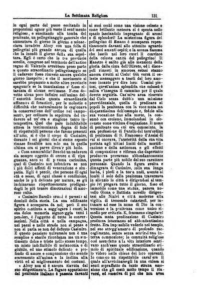 La settimana religiosa periodico religioso di Genova