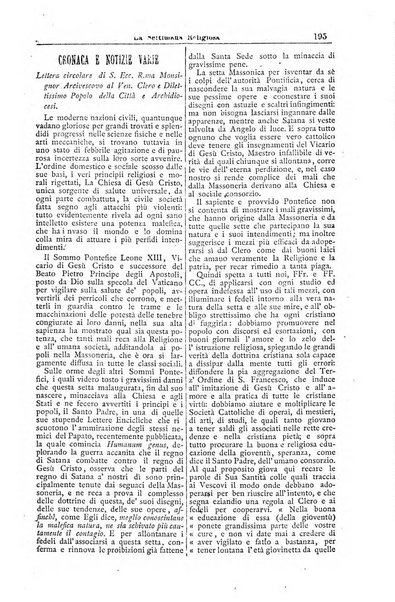 La settimana religiosa periodico religioso di Genova