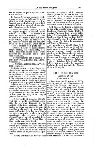 La settimana religiosa periodico religioso di Genova