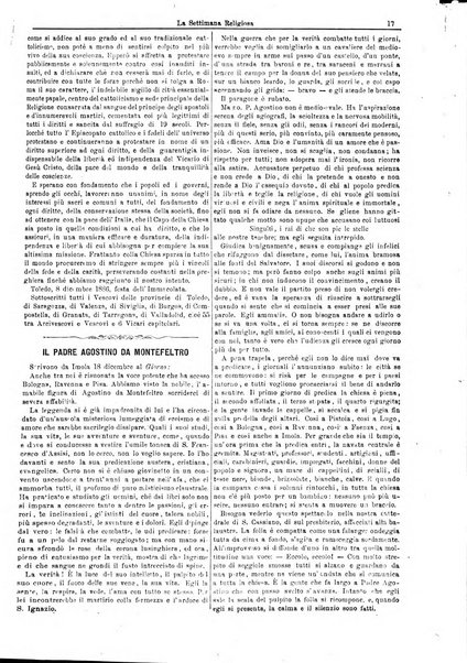 La settimana religiosa periodico religioso di Genova