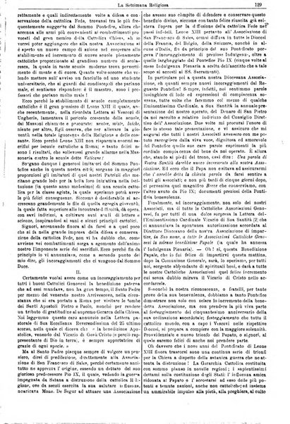 La settimana religiosa periodico religioso di Genova