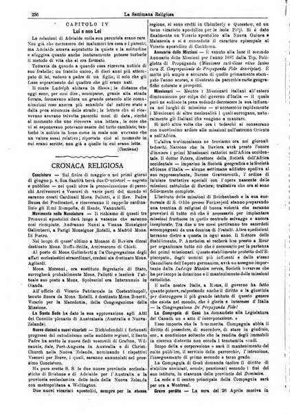 La settimana religiosa periodico religioso di Genova