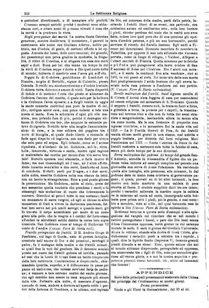 La settimana religiosa periodico religioso di Genova