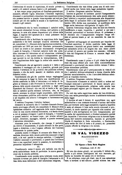 La settimana religiosa periodico religioso di Genova