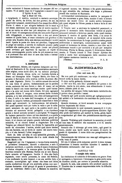 La settimana religiosa periodico religioso di Genova