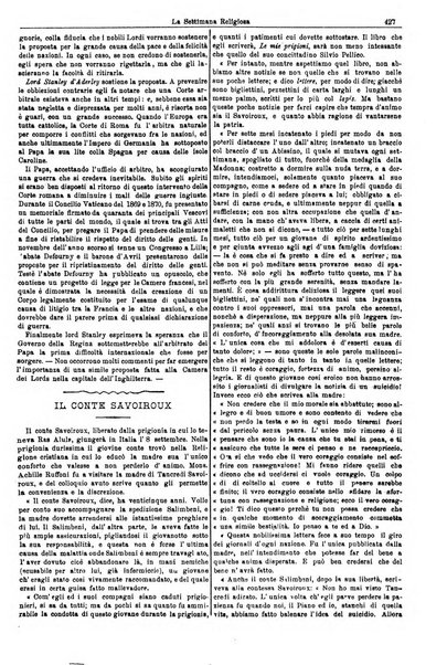 La settimana religiosa periodico religioso di Genova