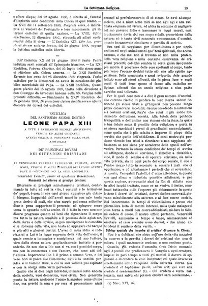 La settimana religiosa periodico religioso di Genova