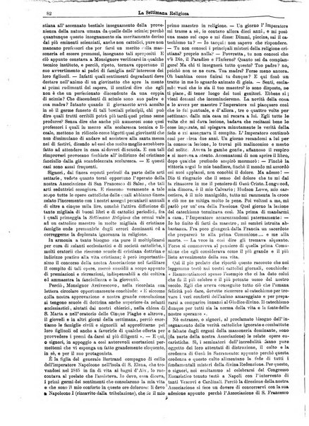 La settimana religiosa periodico religioso di Genova