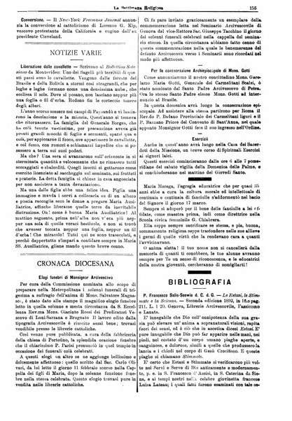 La settimana religiosa periodico religioso di Genova