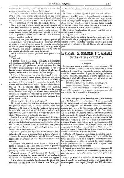 La settimana religiosa periodico religioso di Genova