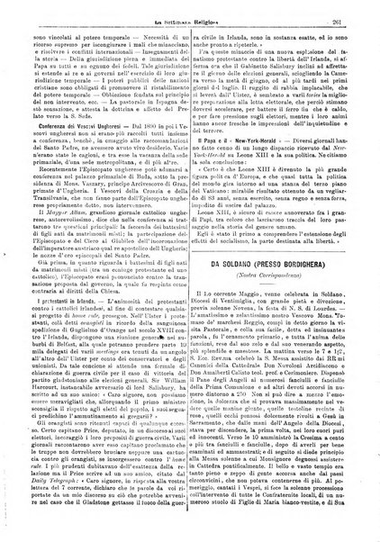 La settimana religiosa periodico religioso di Genova