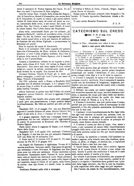 La settimana religiosa periodico religioso di Genova