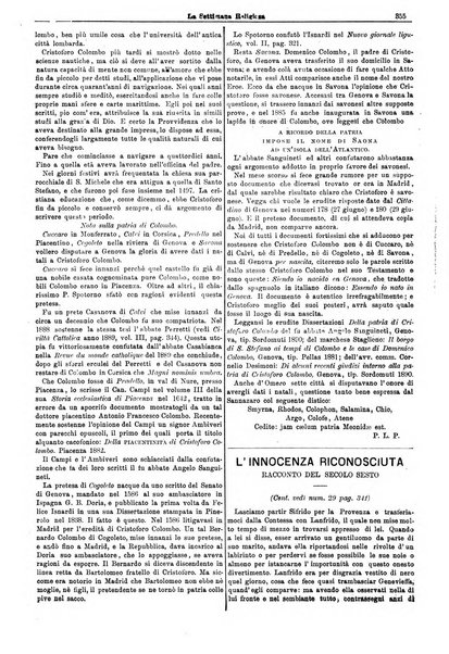 La settimana religiosa periodico religioso di Genova