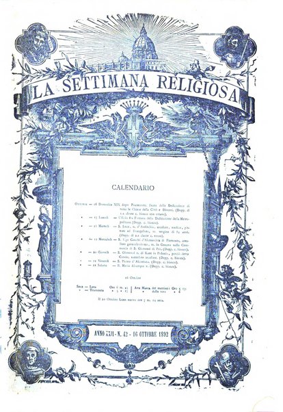 La settimana religiosa periodico religioso di Genova