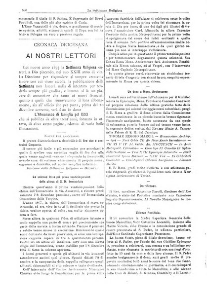 La settimana religiosa periodico religioso di Genova