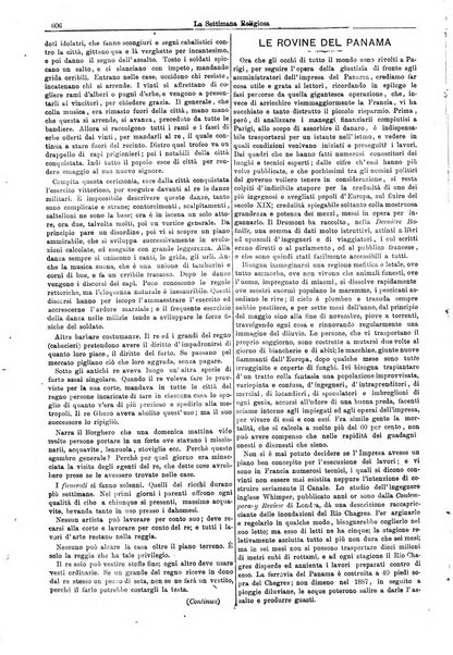 La settimana religiosa periodico religioso di Genova