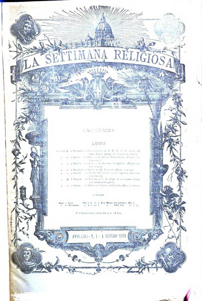 La settimana religiosa periodico religioso di Genova