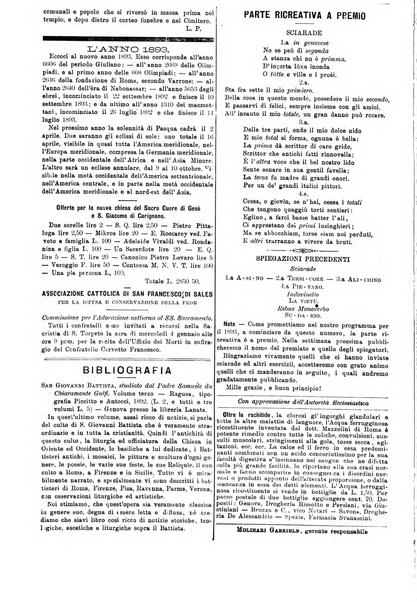 La settimana religiosa periodico religioso di Genova